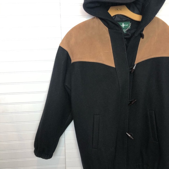 Vintage Wool and Leather Jacket - Picture 3 of 5